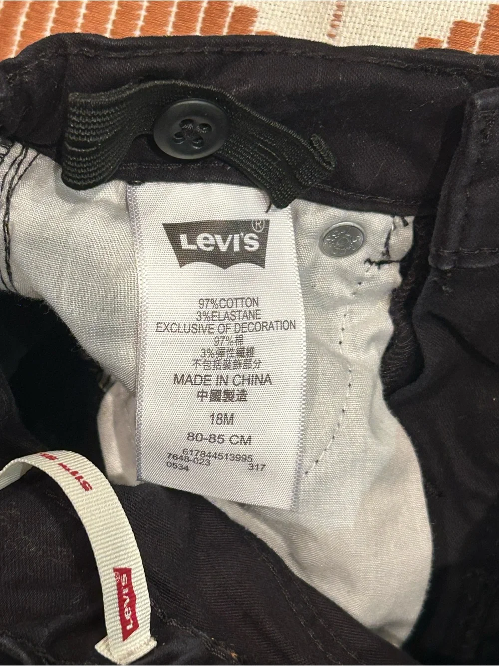 Levi's 18m Black Jeans